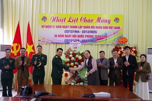 Trường Đại học Nông Lâm – ĐH Thái Nguyên chúc mừng Sư đoàn Bộ binh 346 nhân dịp 22/12