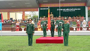 Trường Đại học Nông Lâm Thái Nguyên tham dự Lễ tuyên thệ chiến sĩ mới năm 2026 tại Trung đoàn 209